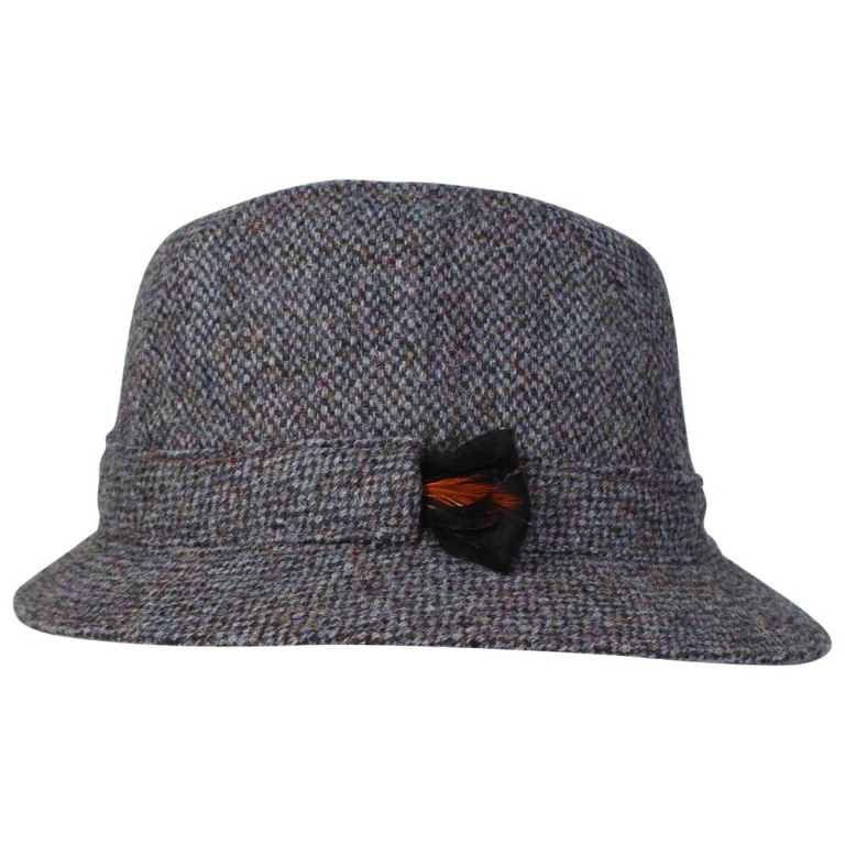 Harris Tweed Trilby Hat – Rheged Trilby | Rheged Hats and Caps